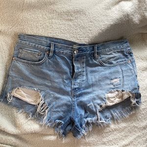 We the Free Free people high waisted jean shorts